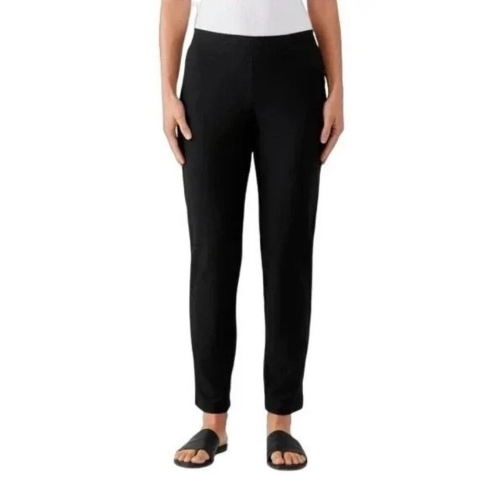 Eileen Fisher Washable Stretch Crepe Slim Pants Women's small